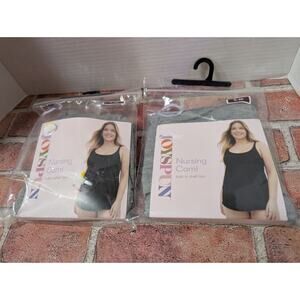 Joyspun Nursing Cami Tank Top Built-In Shelf Bra Hidden Clip Gray Women's S / M